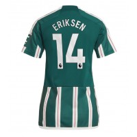 Echipament fotbal Manchester United Christian Eriksen #14 Tricou Deplasare 2023-24 pentru femei maneca scurta